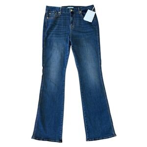 7 For All Mankind Kimmie Bootcut Jeans B(AIR) Duchess Blue Size 34 NEW Stretch